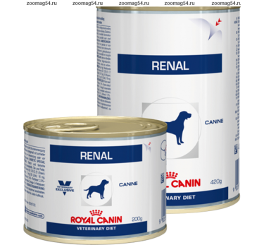 Royal Canin  Renal Canine(Ренал канин) диета для собак при хронической почечной недостаточности.